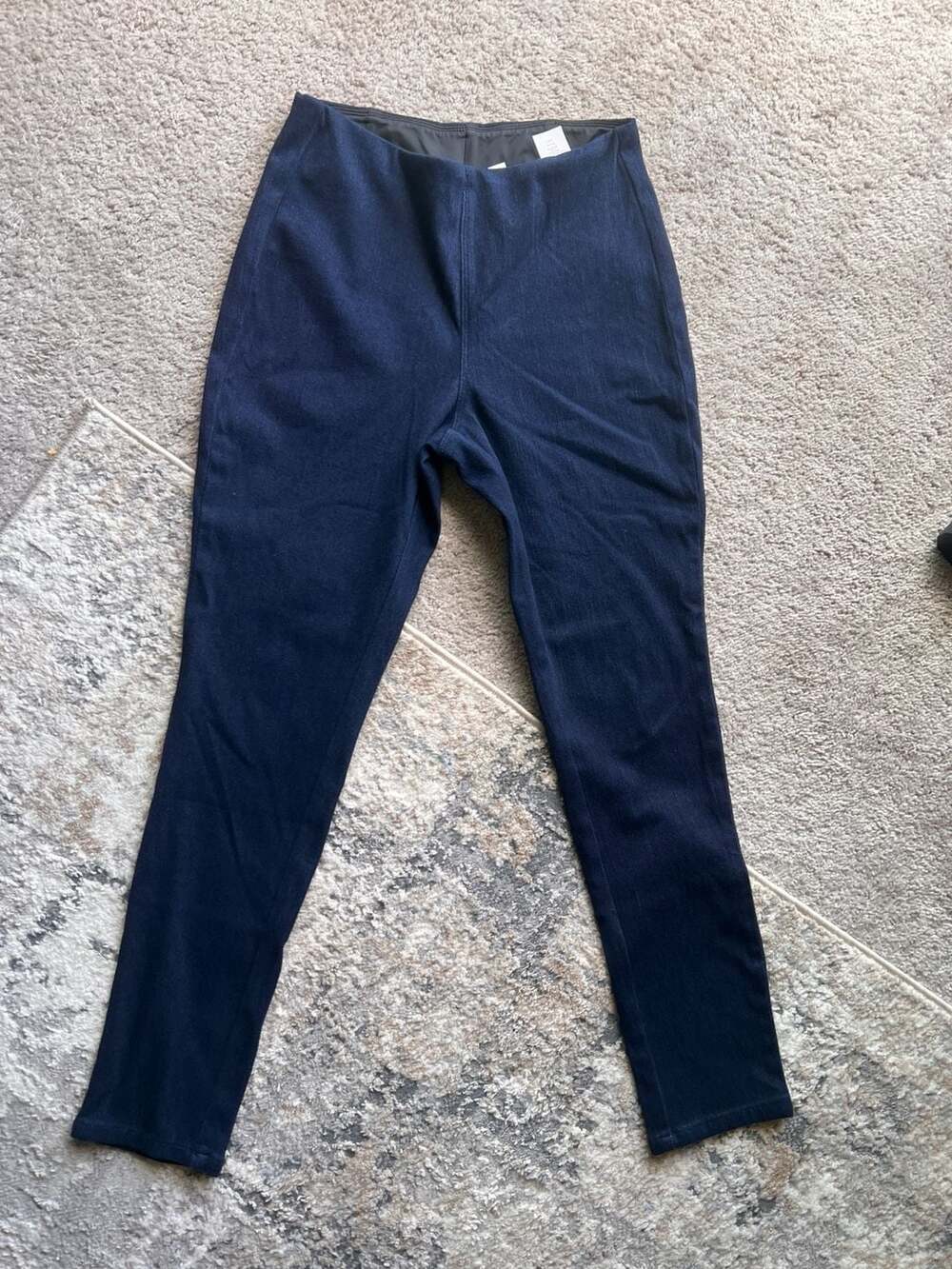 Belle by Kim Gravel Flexibelle Pull-On Jeggings Size 8 Dark Wash
